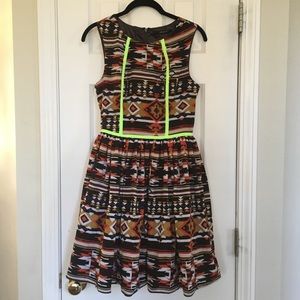 Aztec print dress